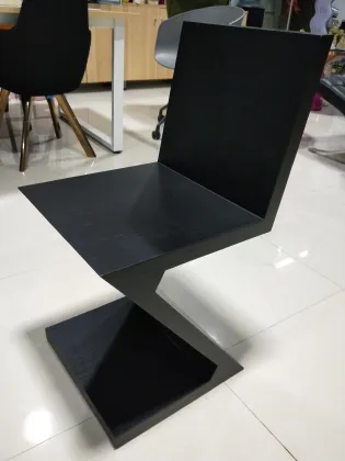 wooden Plywood Zig Zag Chair