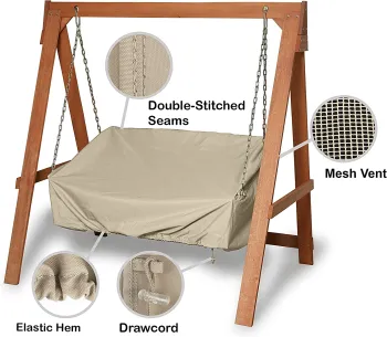High Quality Swing Chair Cover for Outdoor Garden Patio - RICE/GREEN/GREY/Customization
