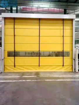 Wind Resistant Stacking PVC Fabric Door For Warehouse
