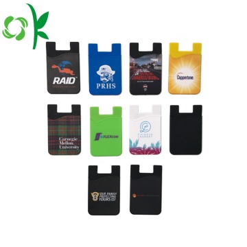 Phone Card Holder Sticker Personalized Silicone Credit Card Sleeve Phone Wallet Manufactory