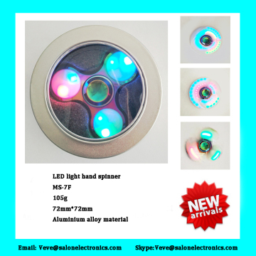 Large stock led light finger fidget spinner hand spinner for adults and kids