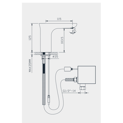 touchless bathroom faucet Motion Sensor Bathroom Touchless Faucet Supplier