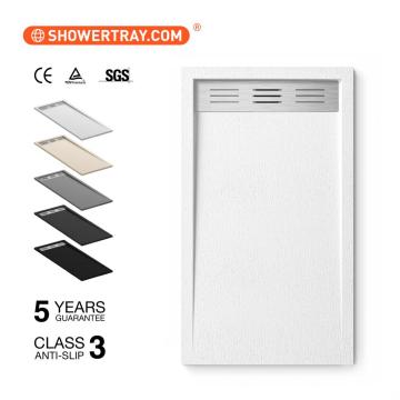 Easy installation cheap price wooden texture shower trays shower bases Duschwanne shower pan
