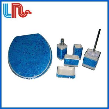 soft-close resin toilet seat with release function