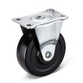 Black Rubber Wheel Caster for Furnaces Ovens Refrigerator