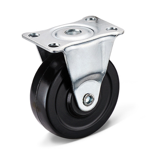Черная резиновая колесная колеса 2 -дюймовые поворотные кастеры