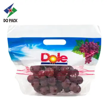 Fresh Fruit Vent Bag with Zipper Custom Printing Grape Pouch