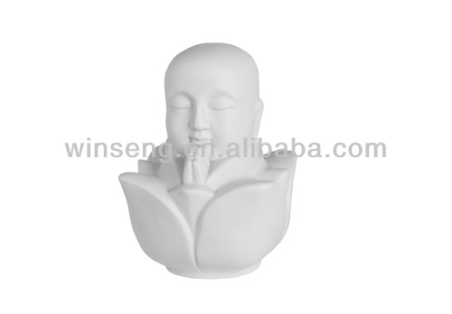 White Ceramic Buddhist Home Decoration (lotus)