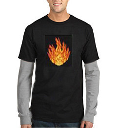 Sound activated el t-shirt