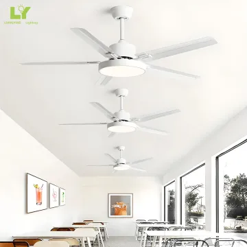 Modern Single LED Ceiling Fan Light, 40W, Outdoor, Plastic, Low Speed, Commercial Use, Burlywood Color