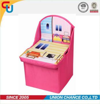 colorful folding storage chair for kids