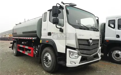 Foton Road Water Sprinkler Water Delivery Tanker Truck