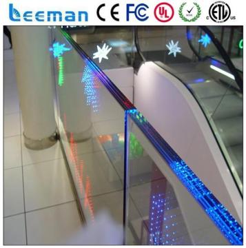 outdoor full color led display transparent scrolling message board new! high brightness transparent glass led display screen