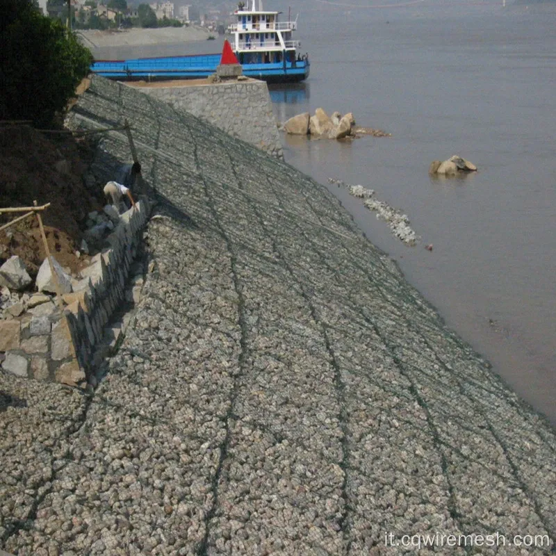 Galvanizzato Gabion Basket for River Bank Project