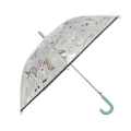 Parapluie transparent à imprimé floral sur l'ensemble