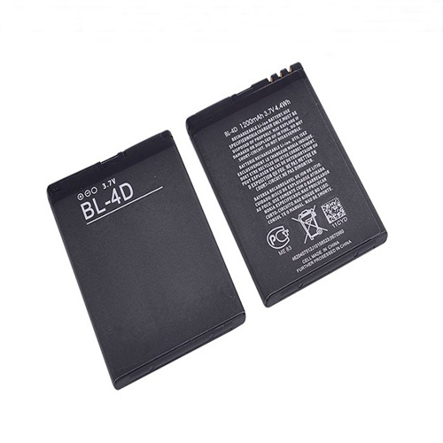 Batería 3.7v 1200mah para batería del teléfono inteligente nokia bl-4d