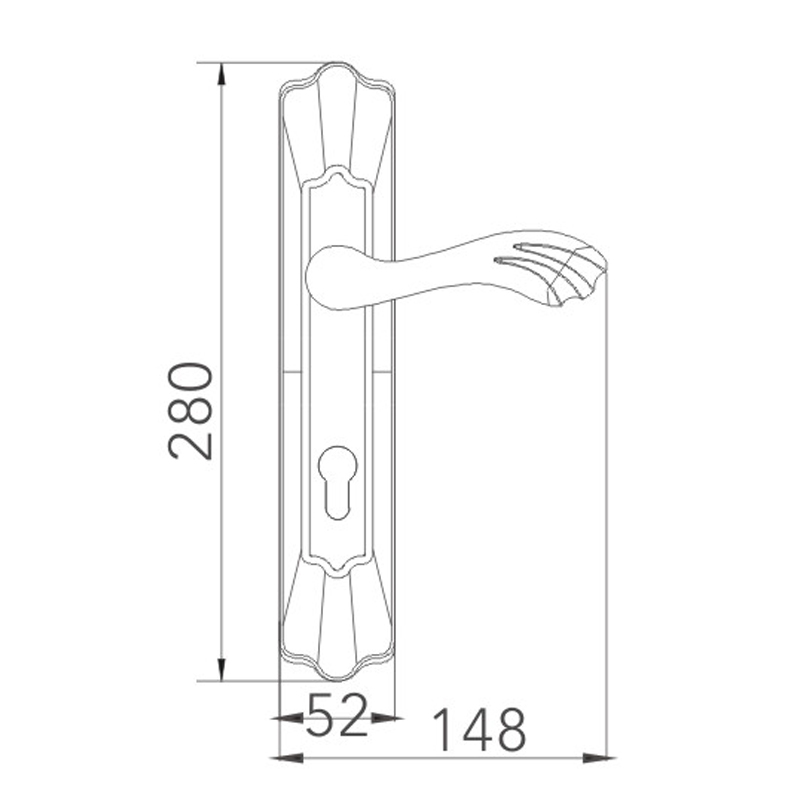Stainless steel door lock