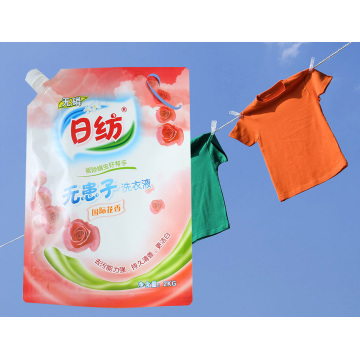 Customized 1L baby aloe washing powder packaging spout-bag