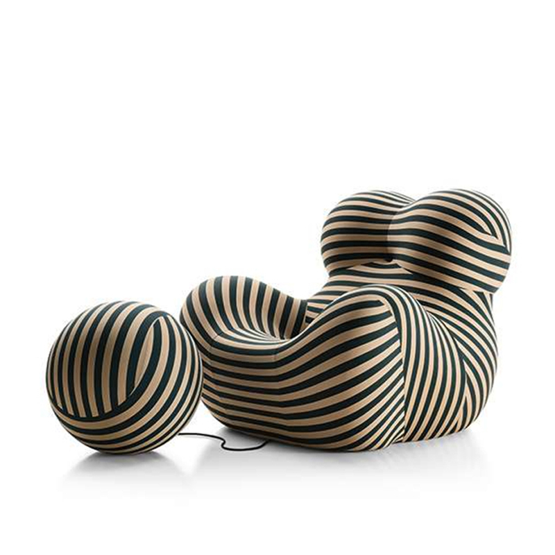 Modern Lounge Chair Set Hug Pur Pug με μπάλα