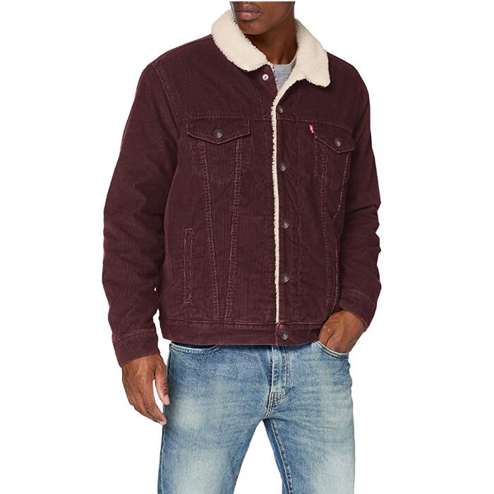 Sherpa Lined Corduroy Trucker Jacket