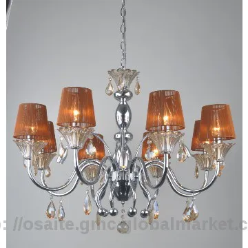 E14 led changeable crystal moroccan chandelier
