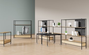 Latest Modern Modular Bookcases Office Shelving Unit Living Room Display Open Book Shelf Storage Unit