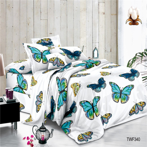 Elegant Butterfly Printed Cartoon Polyester Children Sheets