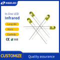 In-line LED infrared double color temperature yellow