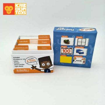 custom educational flash cards toy game for kids