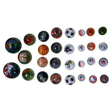 Printed Glass Marbles