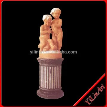 Marble Stone Child Statues, White Marble Cowboy, Antique Marble Statues