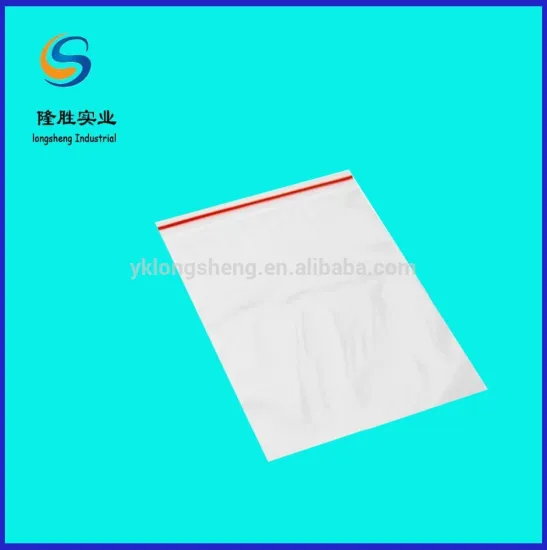 manufacture transparent resealable plastic bag