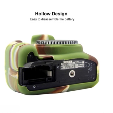 High Quality Camouflage Green Silicone Soft Camera Case