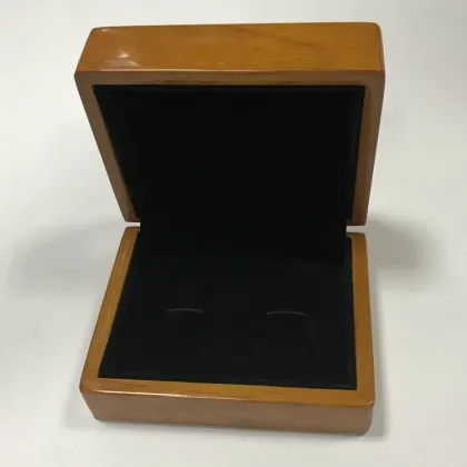 Solid Wood Cufflink Box Gift Wooden Box
