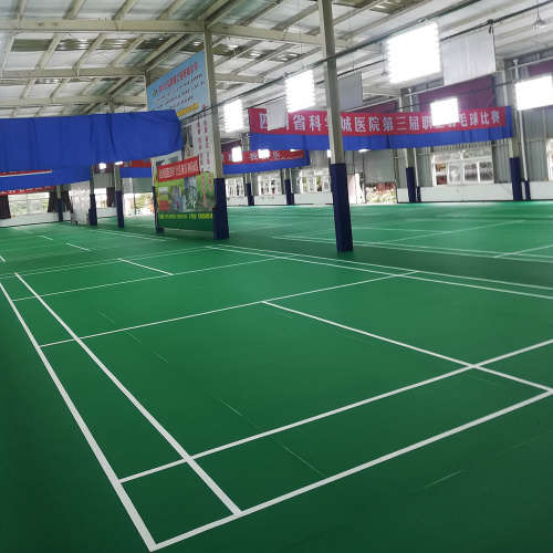 Lantai PVC Enlio untuk gelanggang Badminton