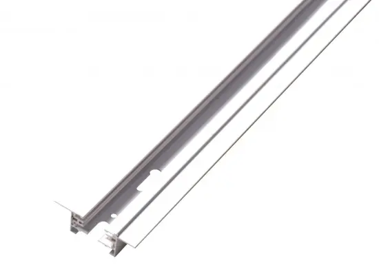 2 Wire Recessed track rail Fixture Aluminium Rail