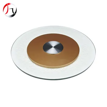 Modern Glass Lazy Susan Rotating Tray for Banquet Tables