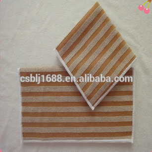 New design Warp Kintted Car&Kitchen Cleaning Towel Brown Color Cloth
