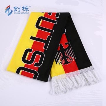Euro Cup Germany knitting polyester scarf