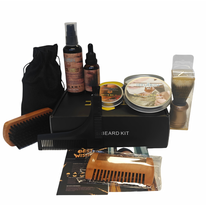 Set de 9 piezas mejor kit de estilo de barba