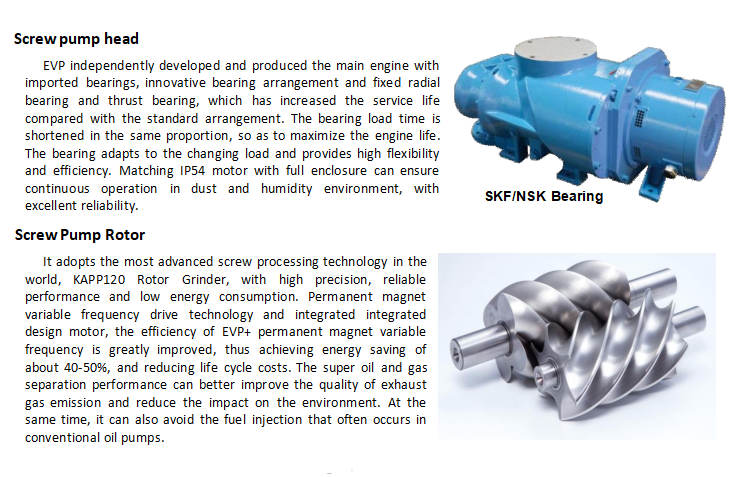 Variable Speed Rotary Screw Vacuum Pump