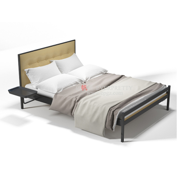 Durable King Size Metal Bed Frame with Pallets
