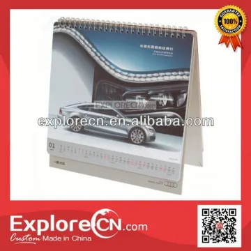 Classic promotional printable paper desk calendar,Matte finishing