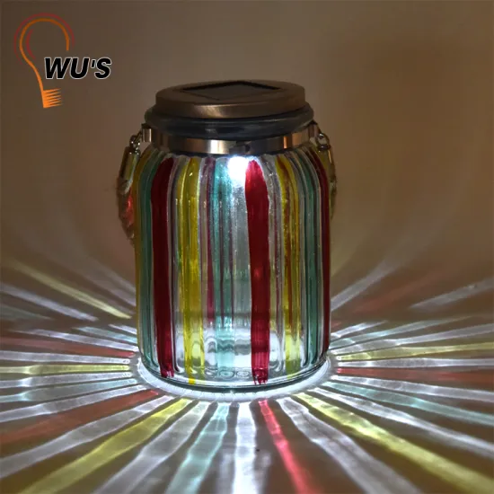 Amorphous solar panel 1 warm white light solar mason jar lights