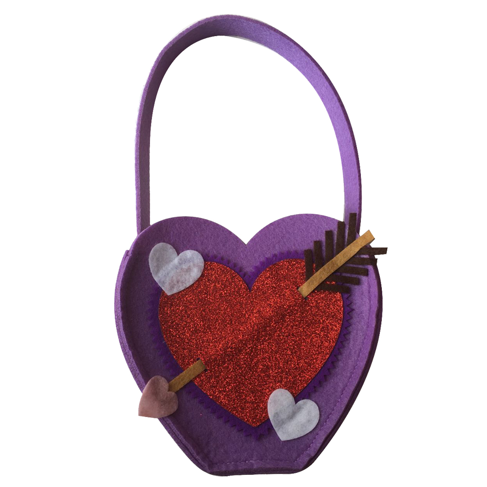 Valentine S Day Felt Jewelry Storage Bag