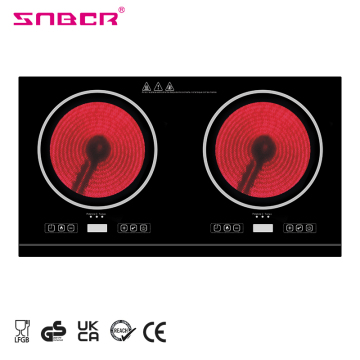 Neue Touch Control 4000W Dual Burner Electric Induction Kocher mit Infrarot - Großhandelspreis