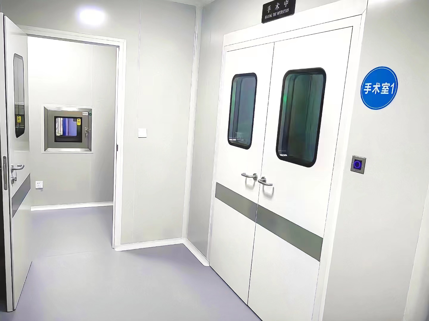 Medical steel ward door double door58