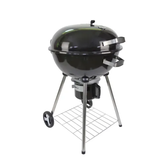 22 Inch Large Outdoor Camping 4 Legs Charcoal Barbecue Grill Kettle Bbq Grill With Removable Ash Catcher
