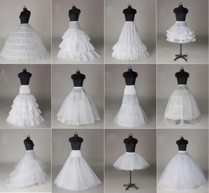 Bridal Accessories Wedding Petticoat Crinoline Bustle Layered with or Without Hoops Petticoats
