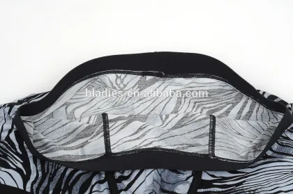 Bamboo fiber leopard print large size ladies sexy thermal underwear